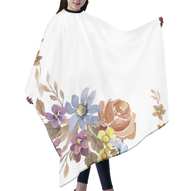 Personality  Folk Illustration  Pattern Hair Cutting Cape