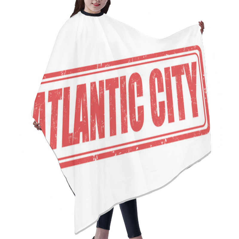 Personality  Atlantic City Stamp Hair Cutting Cape