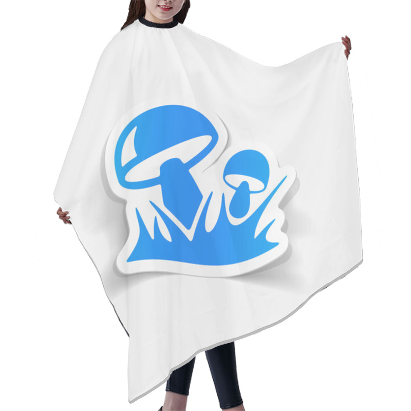 Personality  Mushrooms Illustration Hair Cutting Cape