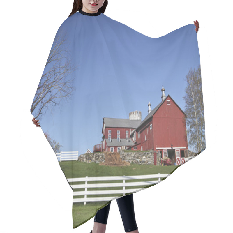 Personality  Farm With Fence Hair Cutting Cape