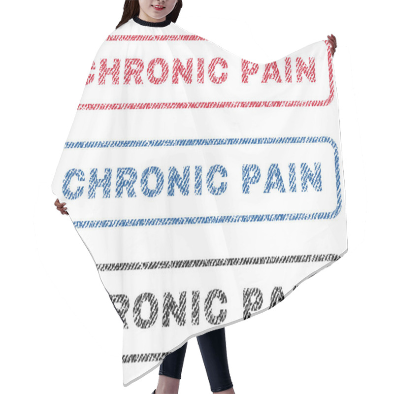 Personality  Chronic Pain Textile Stamps Hair Cutting Cape