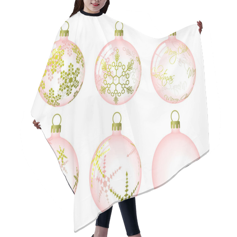 Personality  Set Of Christmas Baubles. Available In Jpeg And Eps8 Formats. Hair Cutting Cape