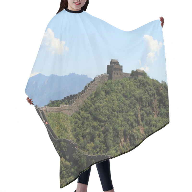 Personality  The Great Wall Of China Close To Jinshanling Hair Cutting Cape