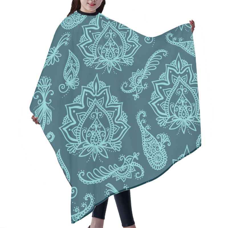 Personality  Seamless Indian Pattern Hair Cutting Cape