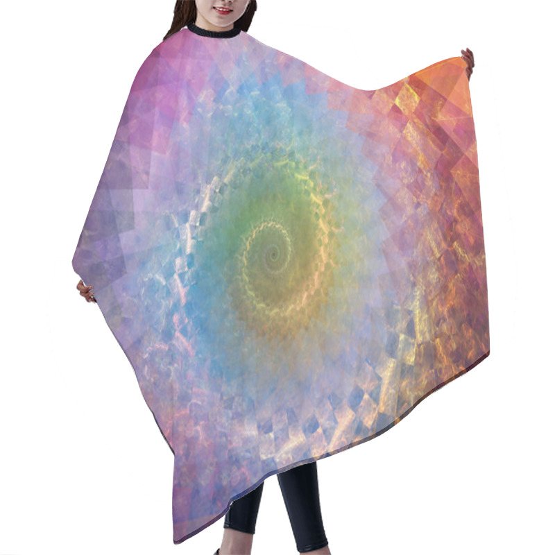 Personality  Spiral Background Hair Cutting Cape