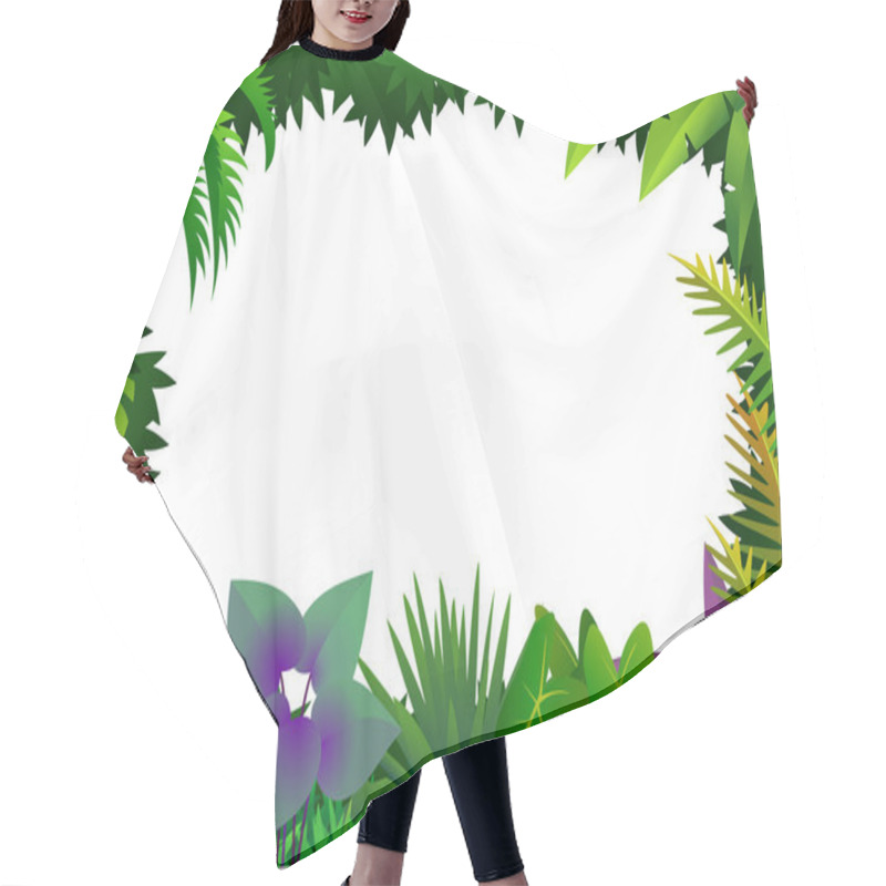 Personality  Forest Frame Hair Cutting Cape