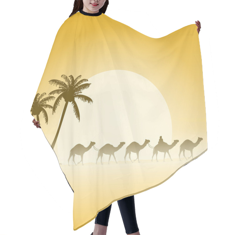 Personality  Camels And Palms Hair Cutting Cape