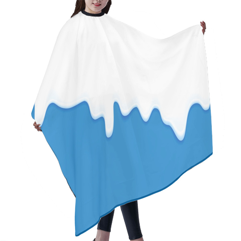 Personality  Milk Splashing Wave Seamless Background Hair Cutting Cape