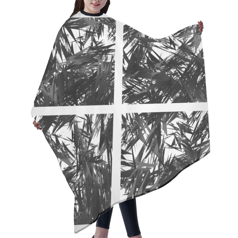 Personality  Random Irregular Shapes Pattern Hair Cutting Cape