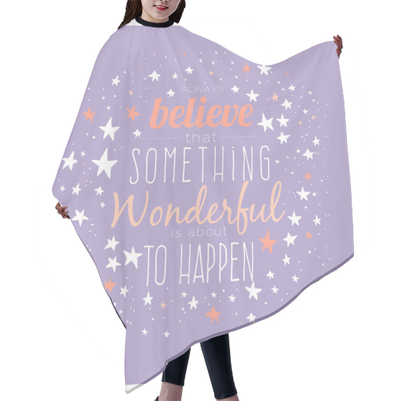 Personality  Greeting Typography Design Card Hair Cutting Cape