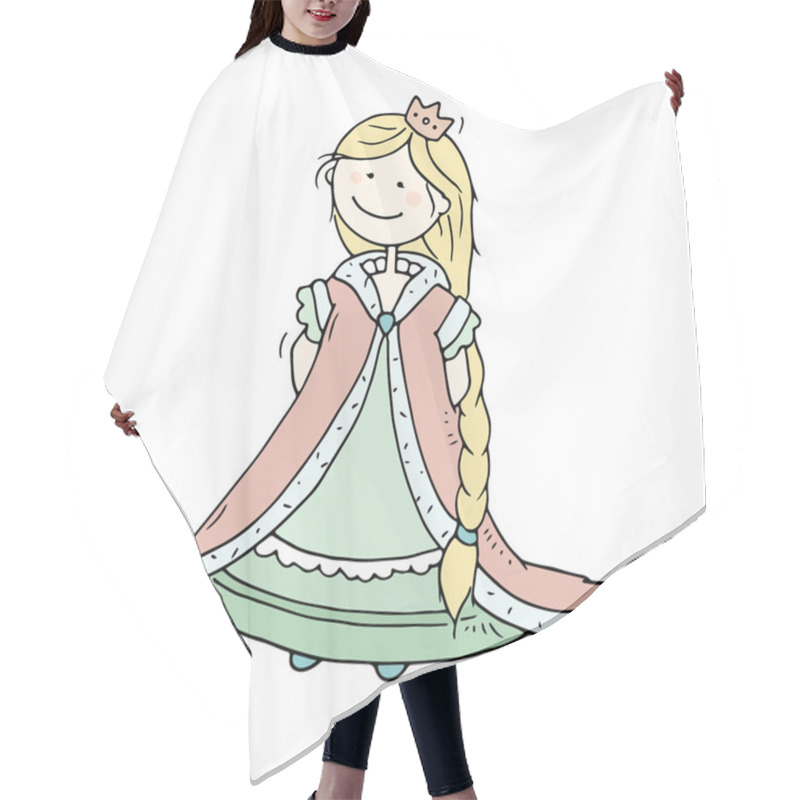 Personality  Cute Cartoon Fairytale Princess Hair Cutting Cape