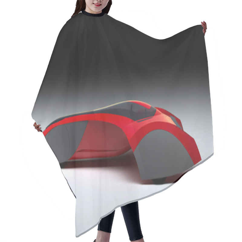 Personality  Red Sports Car - Futuristic Vehicle Hair Cutting Cape