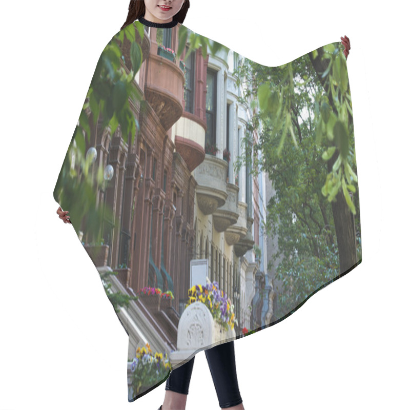 Personality  New York City Brownstones Hair Cutting Cape