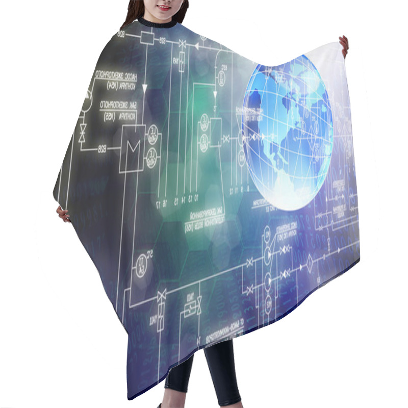 Personality  The New Connection Technology Hair Cutting Cape