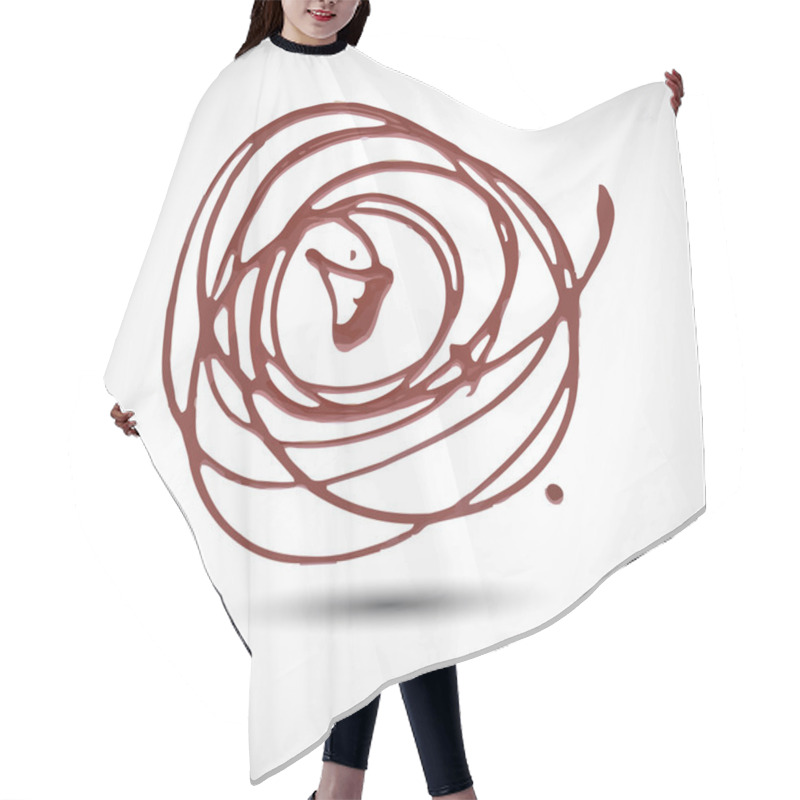 Personality  Hand Drawn Circles Hair Cutting Cape