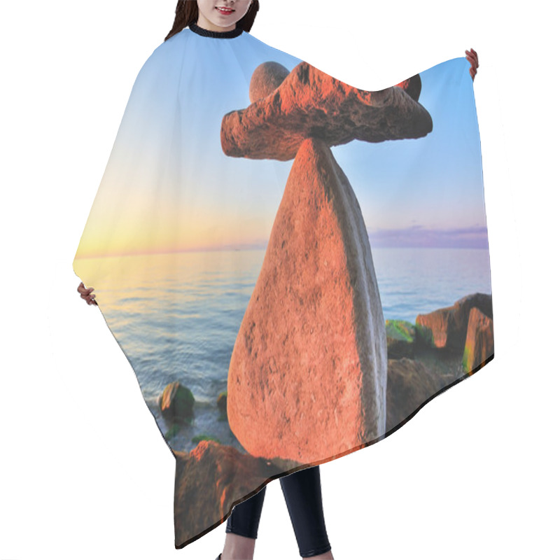 Personality  Stones At The Seashore Hair Cutting Cape