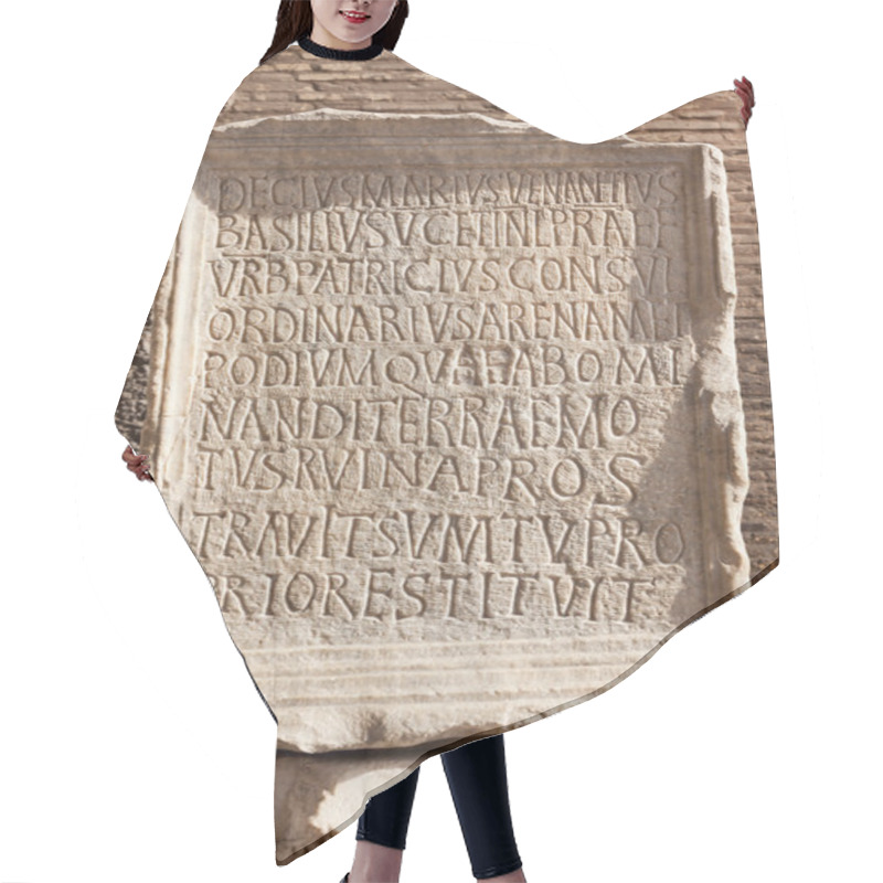 Personality  Ancient Roman Epigraph Hair Cutting Cape