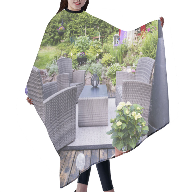 Personality  Patio With Furnishings Hair Cutting Cape