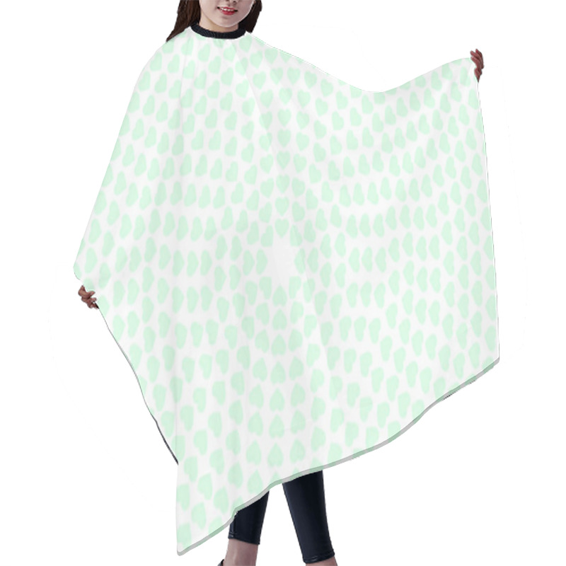 Personality  Wallpaper With Heart Marks Laid Out In A Circular Pattern. Hair Cutting Cape