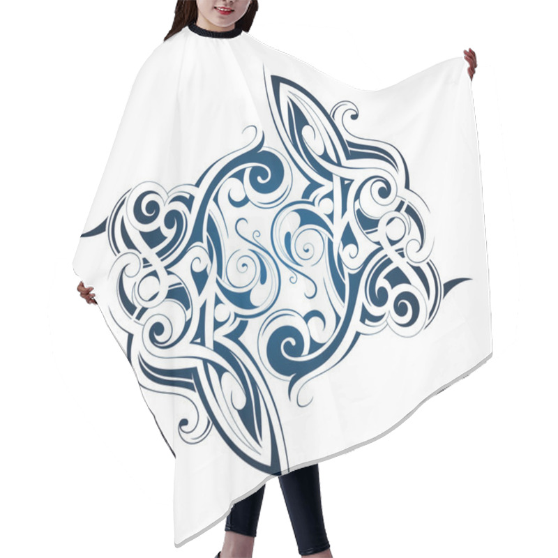 Personality  Maori Tattoo Hair Cutting Cape