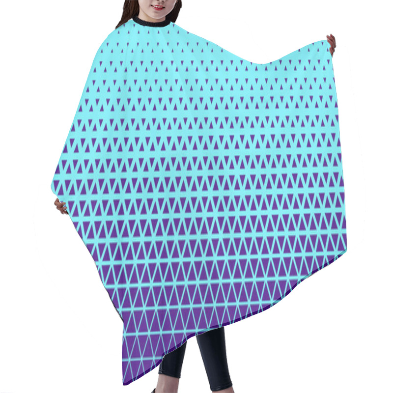 Personality  Halftone Triangles Pattern. Abstract Geometric Gradient Background. Vector Illustration, EPS 10. Hair Cutting Cape