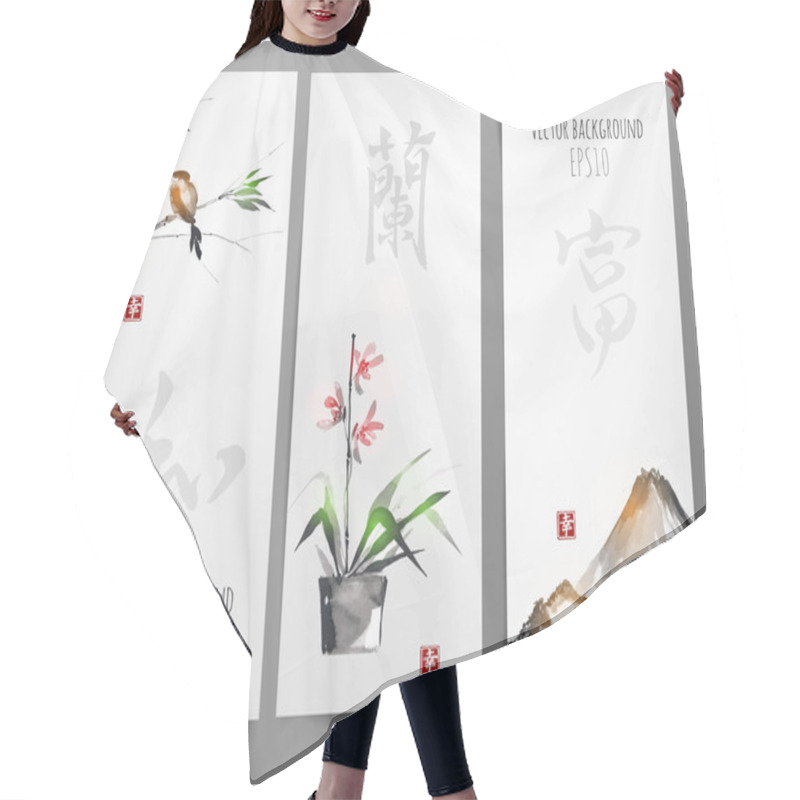 Personality  Banners In Traditional Japanese Style Hair Cutting Cape