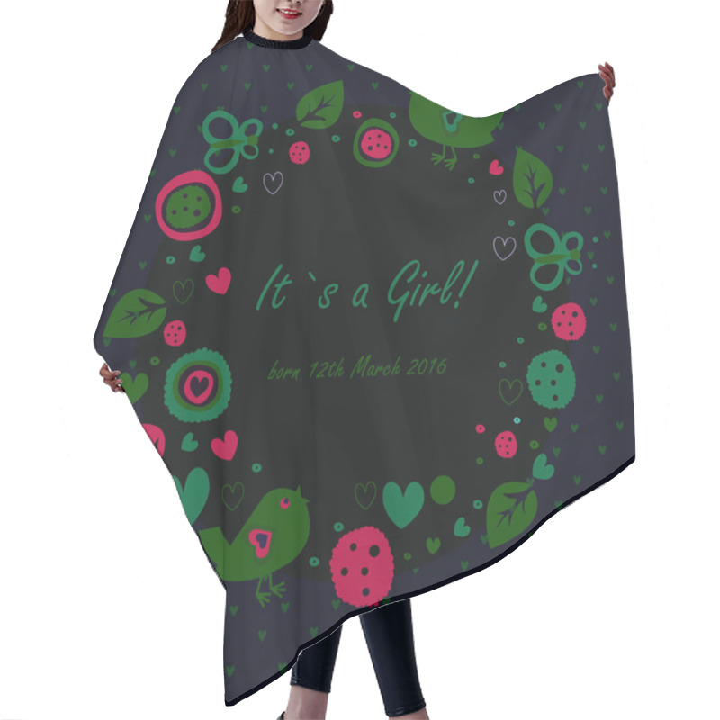 Personality  Cute Baby Girl Shower Hair Cutting Cape