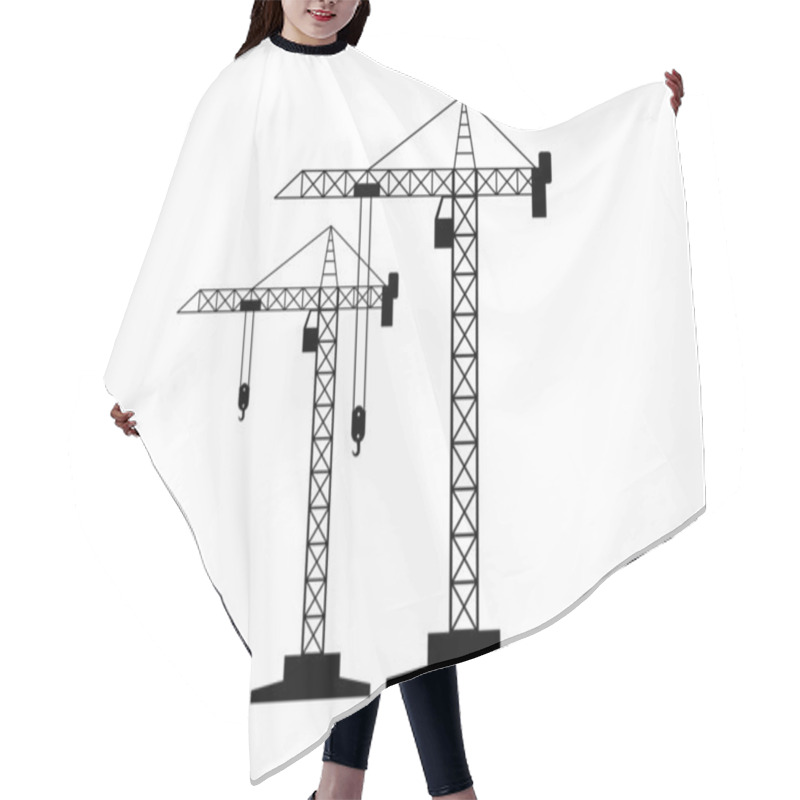 Personality  Tower Crane   Hair Cutting Cape