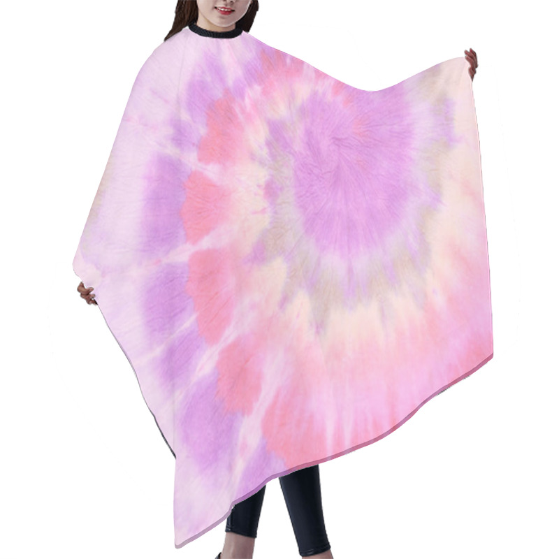 Personality  Spring Tie Die Spiral. Nude Hippie Pattern. Girly  Hair Cutting Cape