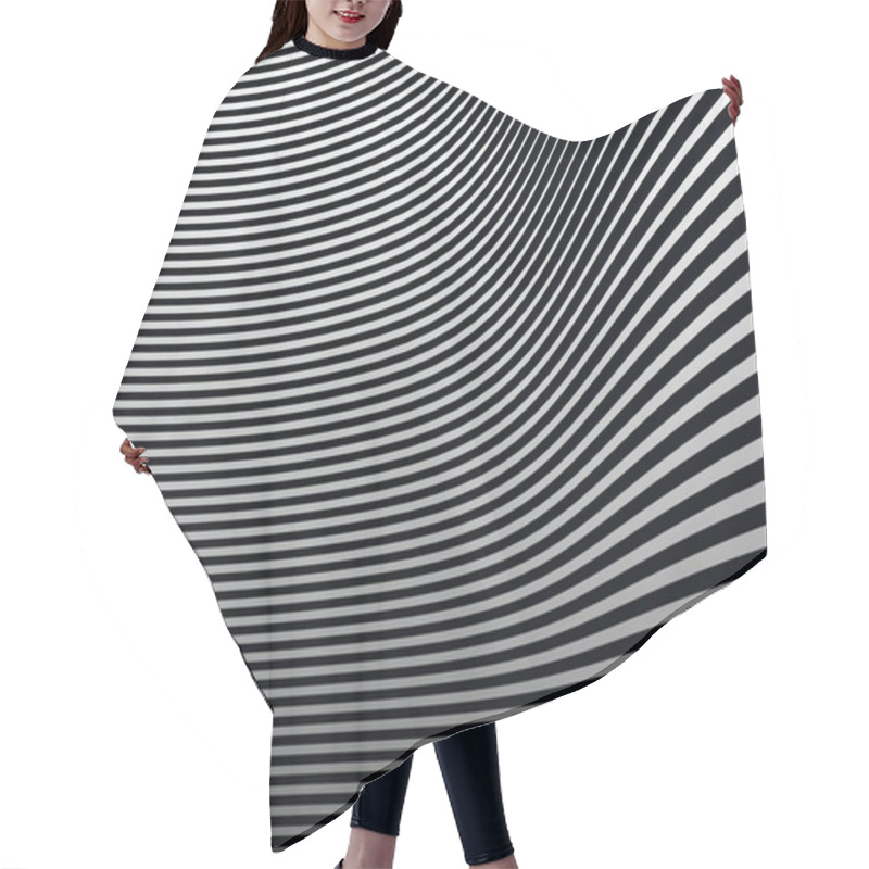 Personality  Curve Pattern Geometric Line Background Hair Cutting Cape