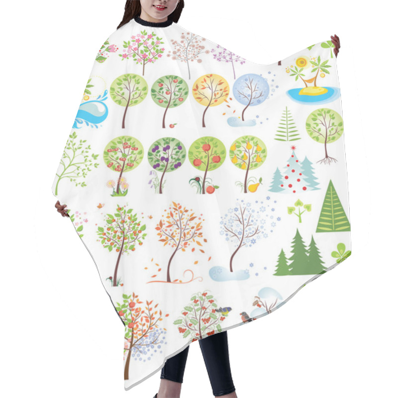 Personality  Trees Collection Hair Cutting Cape