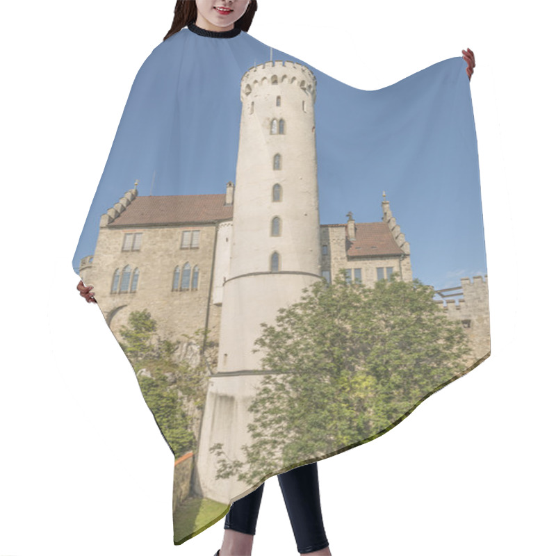 Personality  Lichtenstein Castle And Park With View Of The Castle And Donjon Hair Cutting Cape