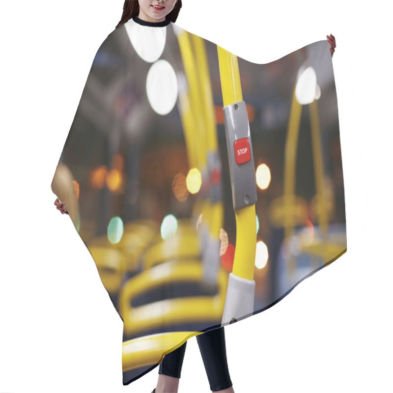 Personality  Bus Stop Button Hair Cutting Cape