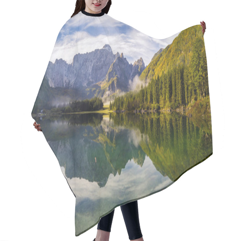 Personality  Mountain Lake In The Alps Hair Cutting Cape