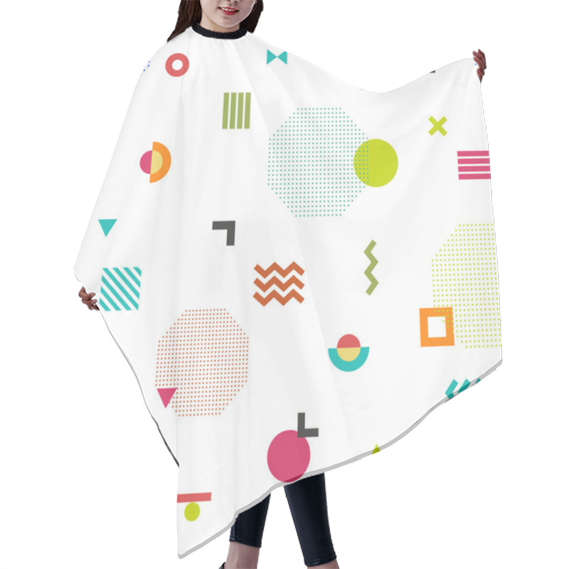 Personality  Geometric Seamless Pattern Hair Cutting Cape