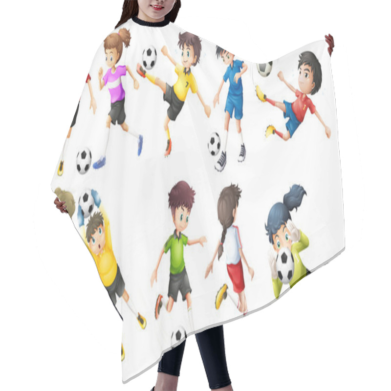 Personality  Soccer Players Hair Cutting Cape