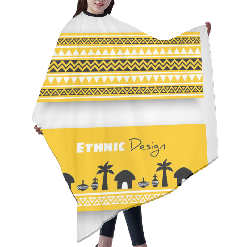 Personality  African Tribal Art Banners Hair Cutting Cape