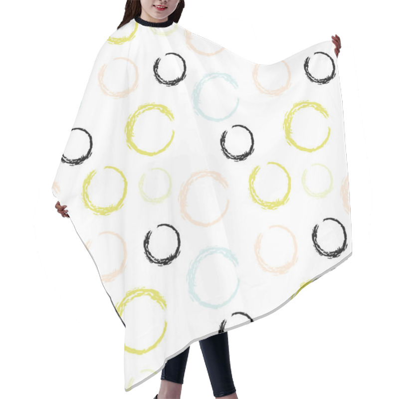 Personality  Trendy Pattern With Brush Strokes  Hair Cutting Cape