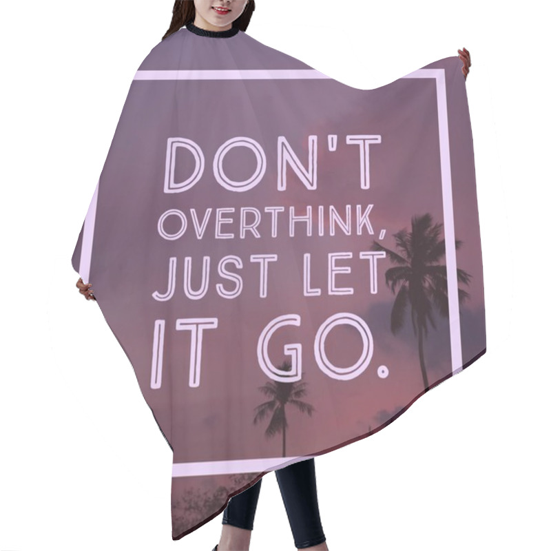 Personality  Inspirational Motivational Quote Hair Cutting Cape