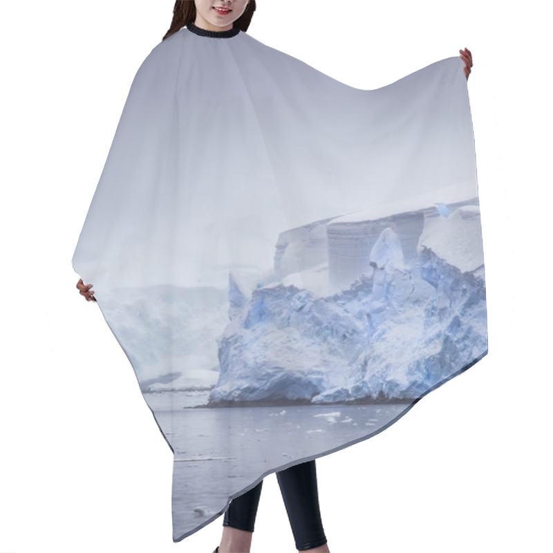 Personality  Antarctic Iceberg Mist In The Distance Hair Cutting Cape