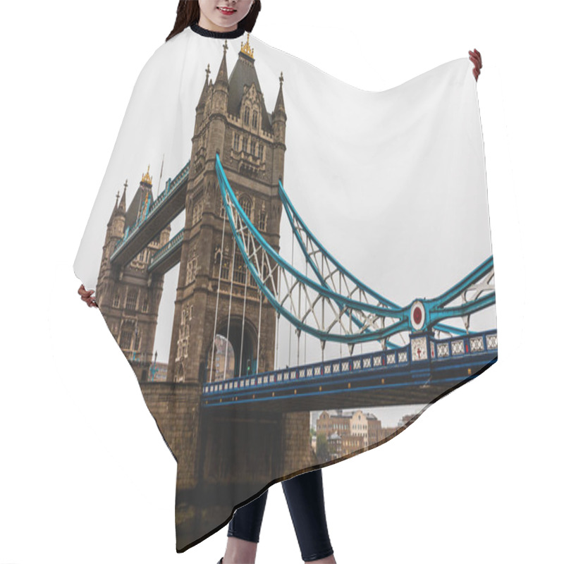 Personality  A Scenic View Of The Famous Tower Bridge In London, United Kingdom Under A Gloomy Sky Hair Cutting Cape