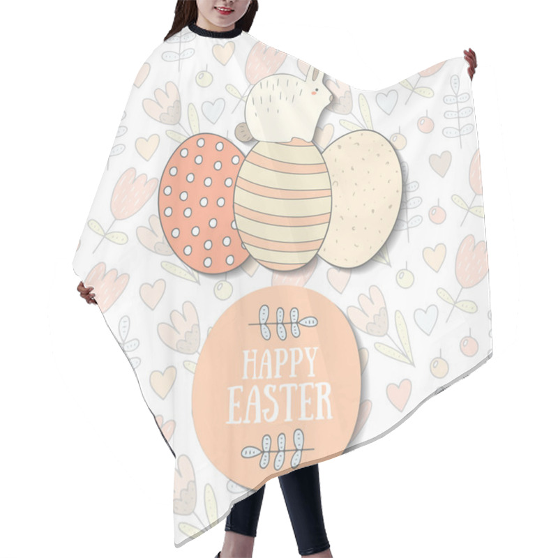 Personality  Cute Easter Postcard Hair Cutting Cape