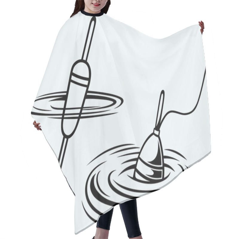 Personality  Fishing Float Hair Cutting Cape