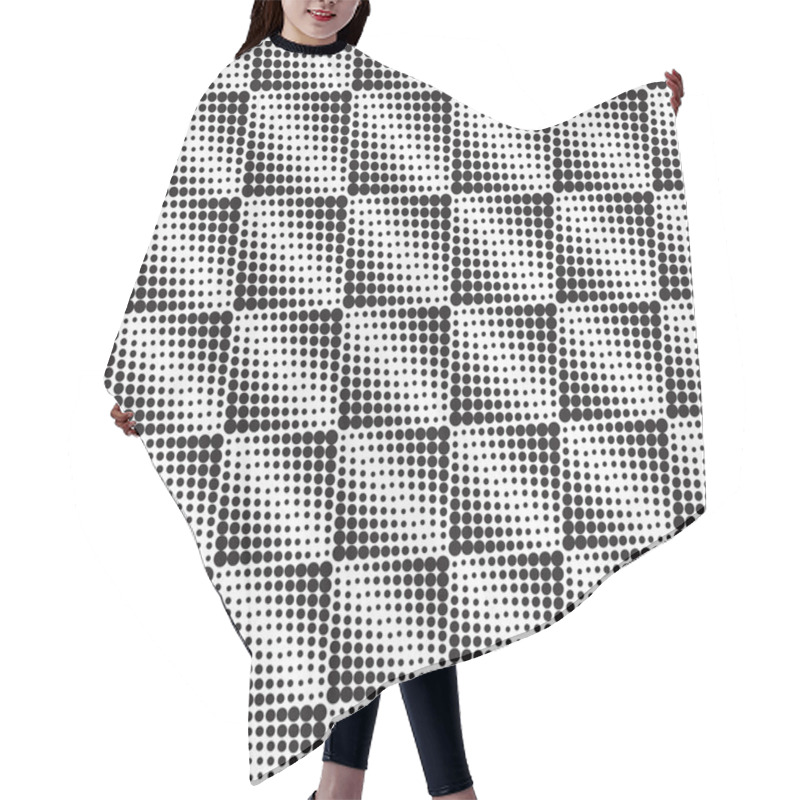 Personality  Halftone  Background Seamless Pattern Hair Cutting Cape