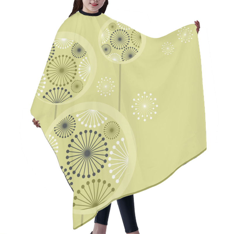 Personality  Beautiful Stylized Dandelions Hair Cutting Cape