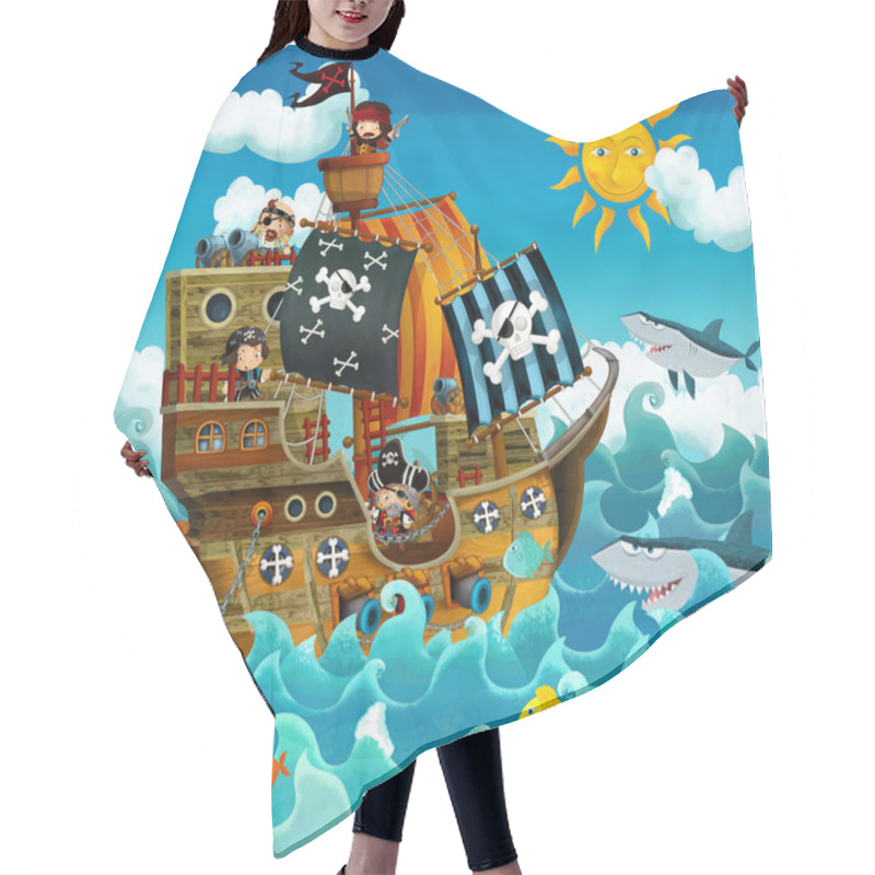 Personality  Pirates Hair Cutting Cape