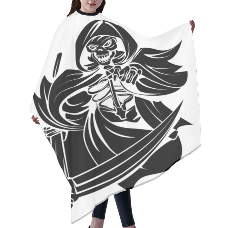 Personality  Grim Reaper Hair Cutting Cape