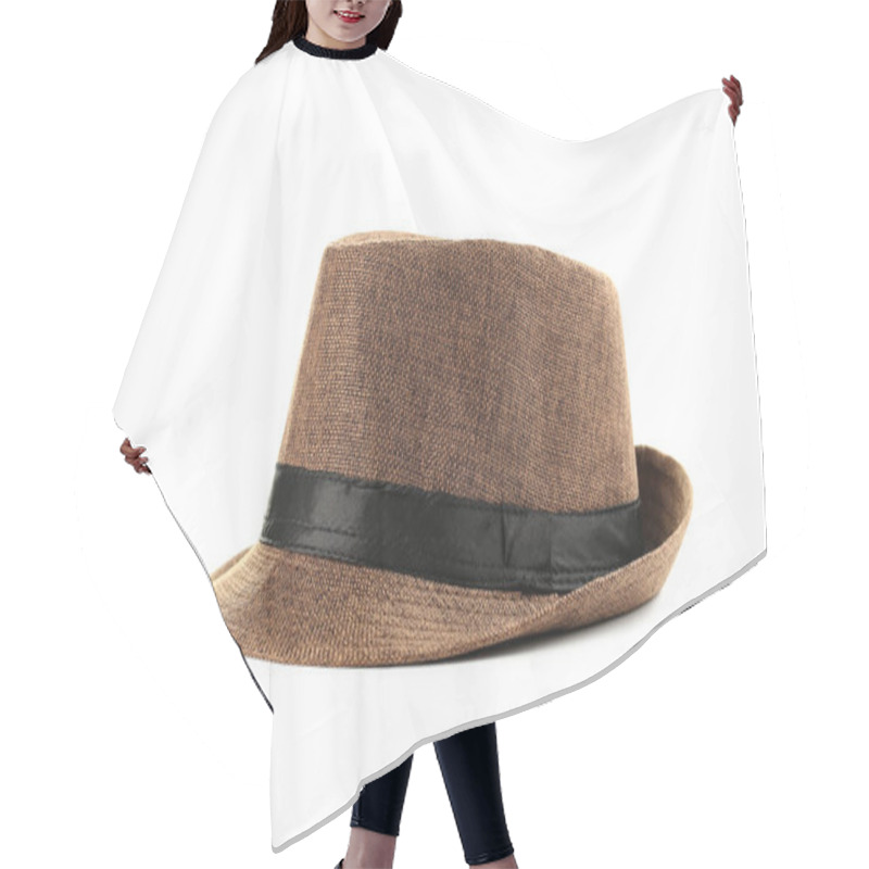 Personality  Pretty Brown Hat Hair Cutting Cape