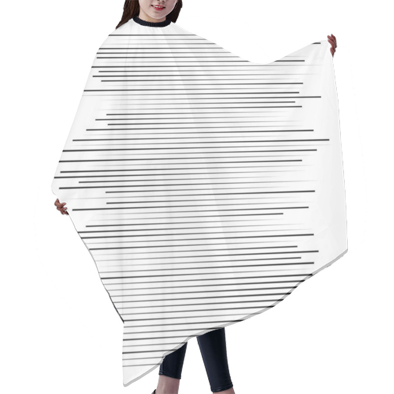 Personality  Lines, Stripes In 3d Perspective. Lines Vanishing Into Horizon. Dynamic Angled Line  Vector Illustration, Hair Cutting Cape