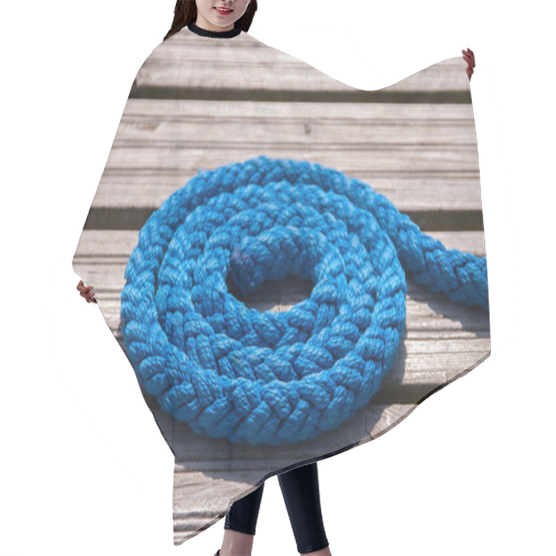 Personality  Blue Mooring Line Hair Cutting Cape